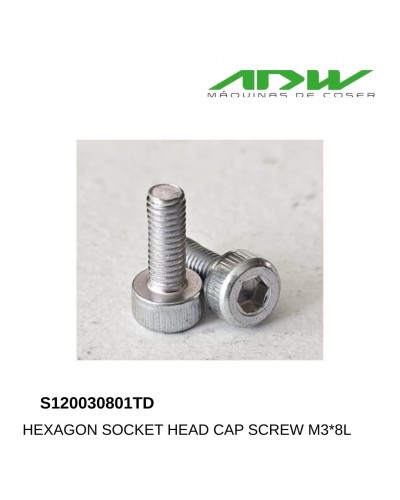 S120030801TD - HEXAGON SOCKET HEAD CAP SCREW M3*8L